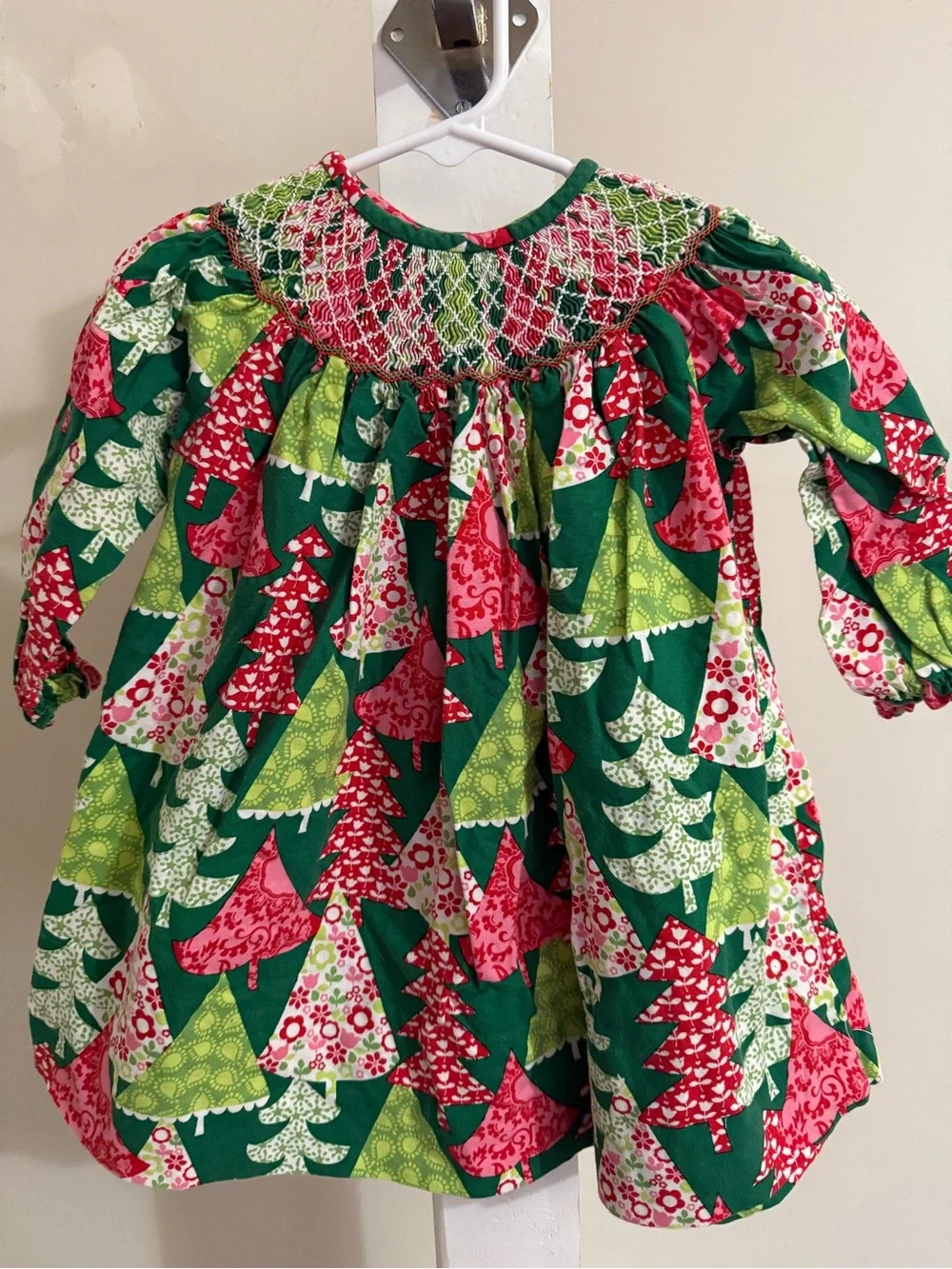 Little Threads Smocked Christmas Dress